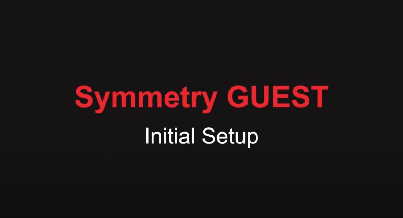AMAG Technology Symmetry GUEST – Initial Setup